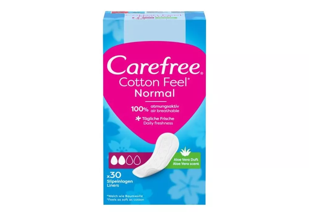 Прокладки женские ежедневные, CAREFREE® Cotton Feel Aloe, №30 изображение №2 | Farmaco.ua Прокладки женские ежедневные, CAREFREE® Cotton Feel Aloe, №30 изображение №2 | интернет-аптека Farmaco.ua