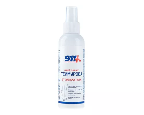 911 Теймурова, спрей для ног от запаха пота, 150 мл | интернет-аптека Farmaco.ua