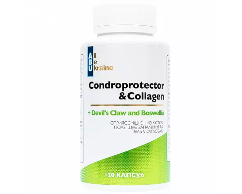 ABU, Condroprotector&Collagen, комплекс для здоровья суставов, капсулы, №120 | интернет-аптека Farmaco.ua