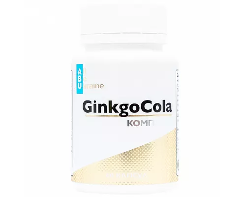 ABU, GinkgoCola, комплекс гінкго білоба, капсули, №60 | интернет-аптека Farmaco.ua