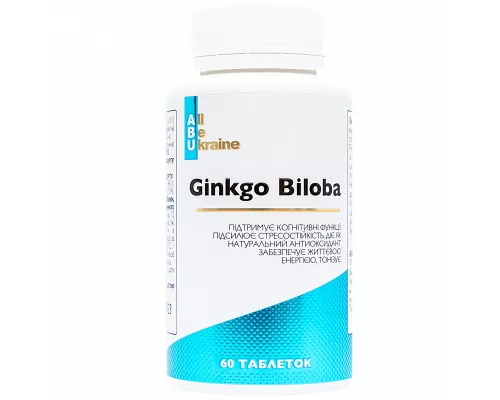 ABU, Ginkgo Biloba, гинкго билоба, таблетки, №60 | интернет-аптека Farmaco.ua