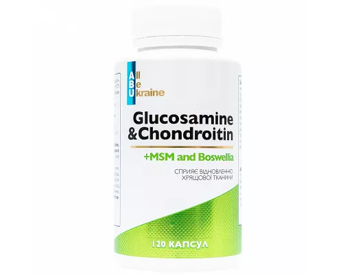 ABU, Glucosamine&Chondroitin, комплекс для суглобів, капсули, №120 | интернет-аптека Farmaco.ua