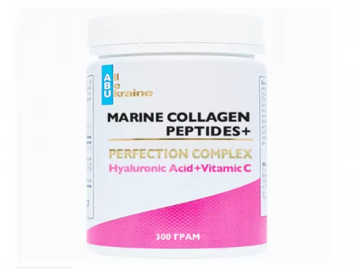 ABU, Marine Collagen Peptides+Perfection Complex, комплекс красоты с морским коллагеном, банка 300 г | интернет-аптека Farmaco.ua