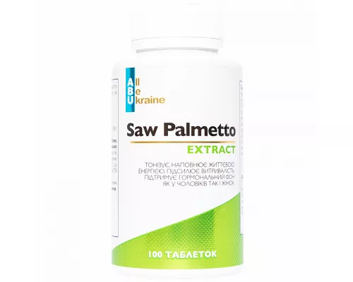ABU, Saw Palmetto, экстракт со пальметто, капсулы, №100 | интернет-аптека Farmaco.ua
