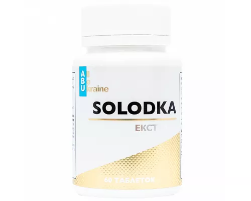 ABU, Solodka, екстракт кореня солодки, таблетки, №60 | интернет-аптека Farmaco.ua