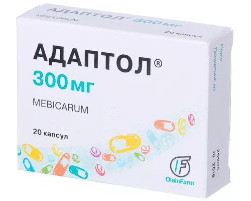 Адаптол, капсули 300 мг, №20 | интернет-аптека Farmaco.ua