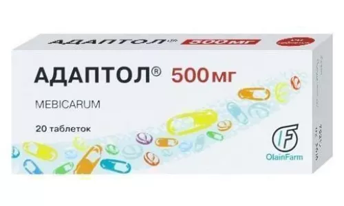 Адаптол, таблетки, 500 мг, №20 | интернет-аптека Farmaco.ua