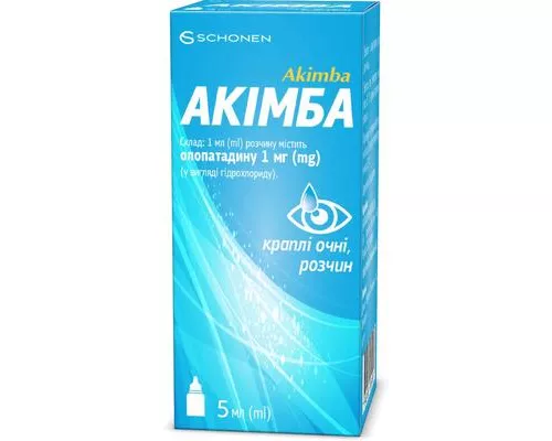 Акімба, краплі очні, 1 мг/мл, флакон 5 мл, №1 | интернет-аптека Farmaco.ua