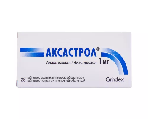 Аксастрол®, таблетки вкриті плівковою оболонкою, 1 мг, №28 | интернет-аптека Farmaco.ua