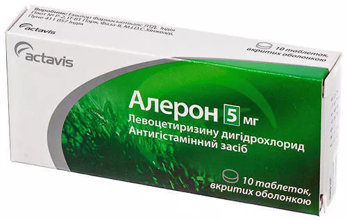 Алерон,таблетки вкриті оболонкою, 5 мг, №10 | интернет-аптека Farmaco.ua