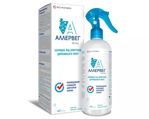 Аллервег, спрей для елімінації алергенів, засіб акарицидний, 400 мл | интернет-аптека Farmaco.ua