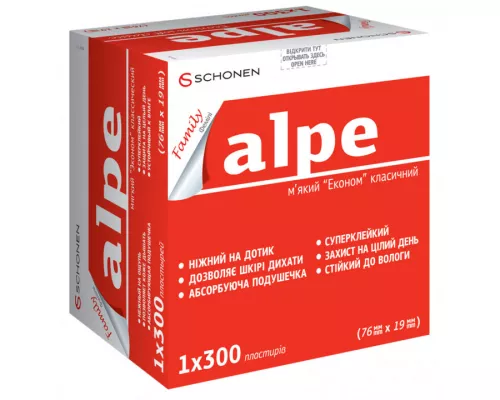 Alpe Family Econom, пластырь, прозрачный, классический, 76 х 19 мм, №300 | интернет-аптека Farmaco.ua