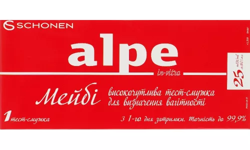Alpe® in-vitro Maybe, тест-смужка для визначення вагітності, №1 | интернет-аптека Farmaco.ua