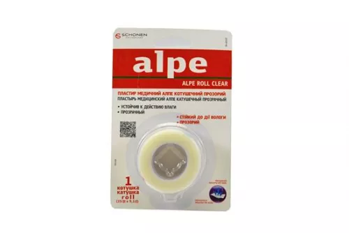 Alpe, пластир, котушечний, паперовий, 2.5 см х 9.1 м, №1 | интернет-аптека Farmaco.ua