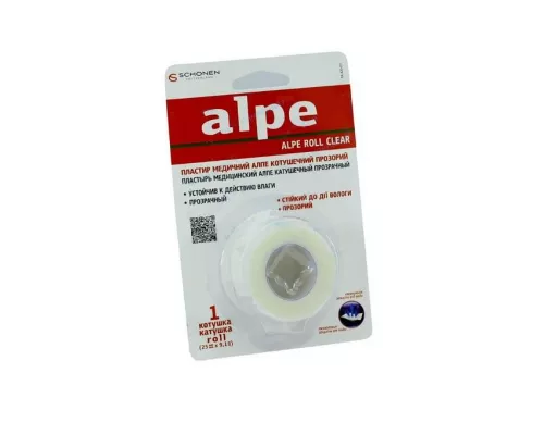 Alpe, пластир, котушечний, прозорий, 2.5 см х 9.1 м, №1 | интернет-аптека Farmaco.ua