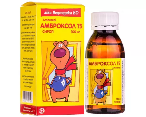 Амброксол 15-Борщагівський ХФЗ, сироп, 15 мг/5 мл, 100 мл | интернет-аптека Farmaco.ua