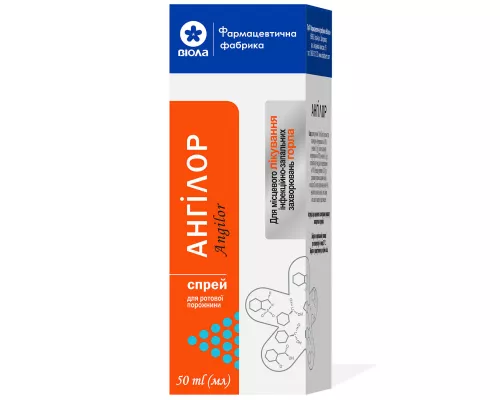 Ангілор, спрей для ротової порожнини, флакон 50 мл | интернет-аптека Farmaco.ua