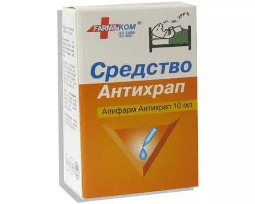 Апіфарм Антихрап, краплі для носу, флакон 10 мл | интернет-аптека Farmaco.ua