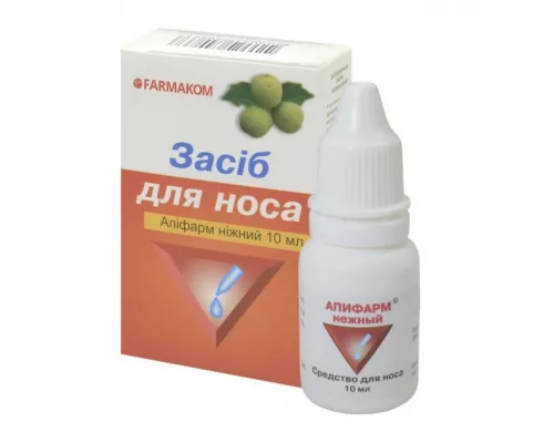 Апіфарм Ніжний, краплі для носу, флакон 10 мл | интернет-аптека Farmaco.ua