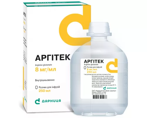 Аргитек, раствор для инфузий, 8 мг/мл, флакон 250 мл | интернет-аптека Farmaco.ua