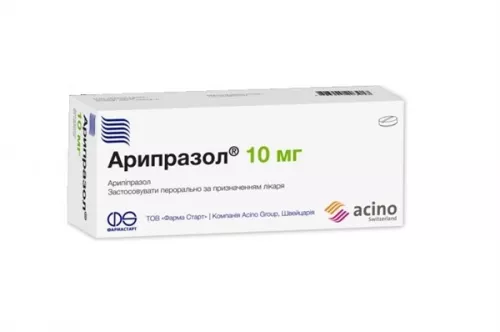 Арипразол, таблетки, 10 мг, №30 | интернет-аптека Farmaco.ua