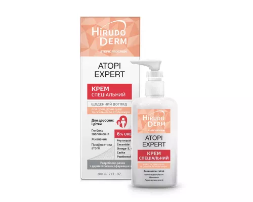 Atopi Expert Hirudo Derm, крем специальный для сухой/атопической кожи, 200 мл | интернет-аптека Farmaco.ua