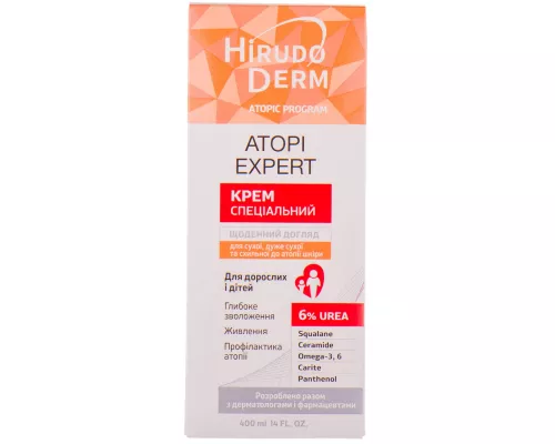 Atopi Expert Hirudo Derm, крем специальный для сухой/атопической кожи, 400 мл | интернет-аптека Farmaco.ua
