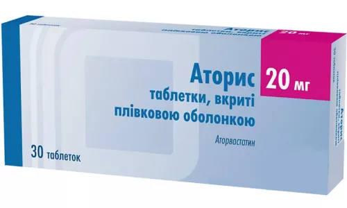 Аторис, таблетки покрытые оболочкой, 20 мг, №30 | интернет-аптека Farmaco.ua