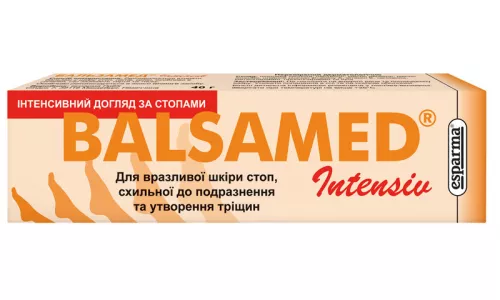 Бальзамед Інтенсив, засіб косметичний для догляду за шкірою стоп, туба 40 г, №1 | интернет-аптека Farmaco.ua