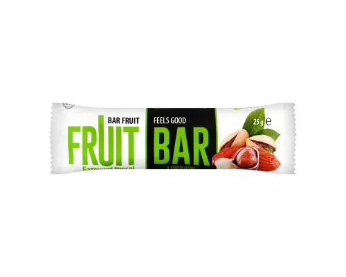 Fruit Bar, батончик-мюсли, с орехами, в глазури, 25 г | интернет-аптека Farmaco.ua