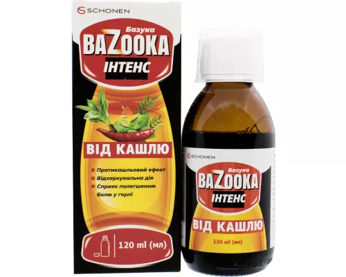 Базука Інтенс, еліксир від кашлю, 120 мл | интернет-аптека Farmaco.ua