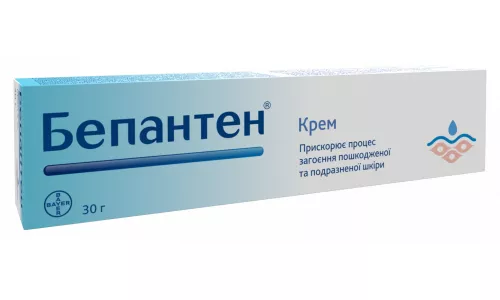 Бепантен, крем для зовнішнього застосування, туба 30 г, №1, 5% | интернет-аптека Farmaco.ua