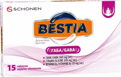 Bestia Габа, таблетки, №15 | интернет-аптека Farmaco.ua