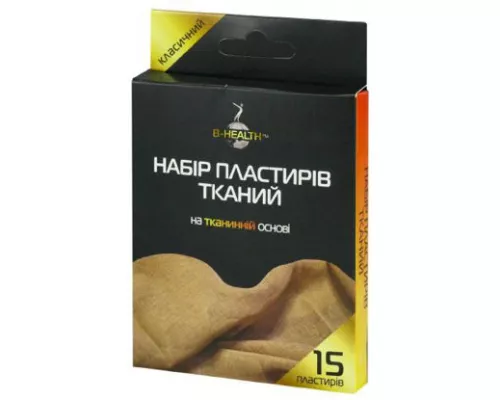 B-Health, набір пластирів на тканинній основі, 19х72 мм, №15 | интернет-аптека Farmaco.ua