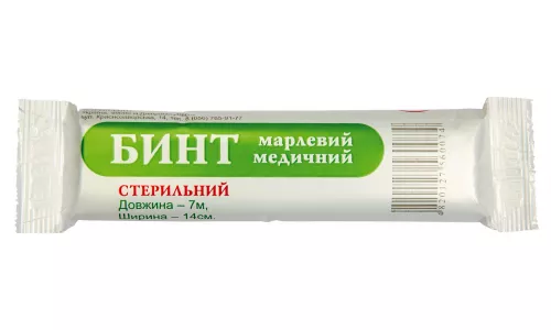 Бинт Екобинт, медичний марлевий нестерильний, 7 м х 14 см | интернет-аптека Farmaco.ua