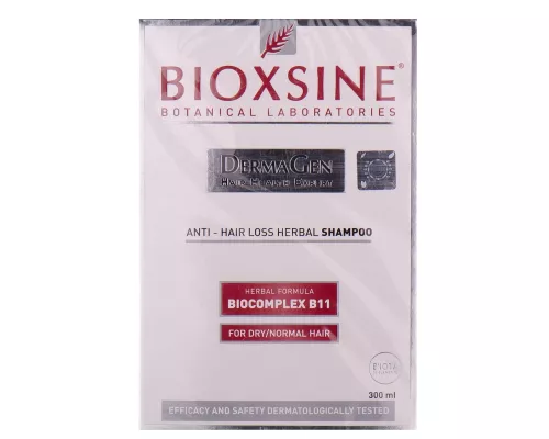 Bioxsine DermaGen, шампунь растительный для нормальных и сухих волос против выпадения, 300 мл | интернет-аптека Farmaco.ua