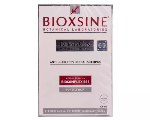 Bioxsine DermaGen, шампунь рослинний для жирного волосся проти випадіння, 300 мл | интернет-аптека Farmaco.ua