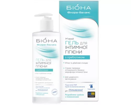 Біона Флора Баланс, гель для інтимної гігієни з пребіотиком, 275 г | интернет-аптека Farmaco.ua