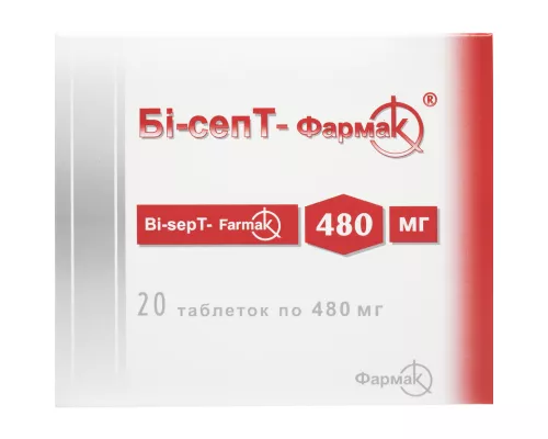 Бі-Септ-Фармак, таблетки, 480 мг, №20 | интернет-аптека Farmaco.ua