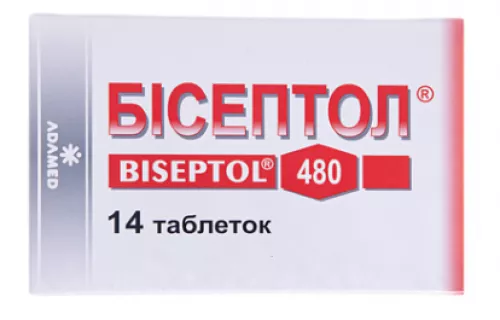 Бисептол®, таблетки, 400 мг/80 мг, №14 | интернет-аптека Farmaco.ua