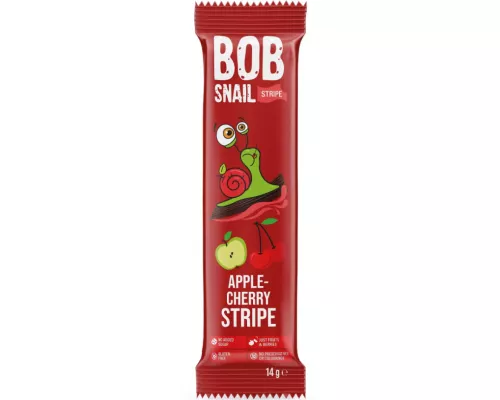 Bob Snail, страйп фруктовий, яблуко-вишня, 14 г | интернет-аптека Farmaco.ua