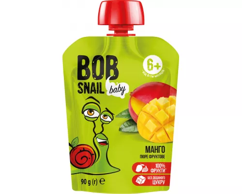 Bob Snail, пюре для детей, манго, 90 г | интернет-аптека Farmaco.ua