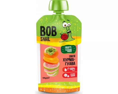 Bob Snail, смузи, хурма-гуава, 120 г | интернет-аптека Farmaco.ua