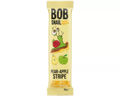 Bob Snail, страйп фруктовий, яблуко-груша, 14 г | интернет-аптека Farmaco.ua