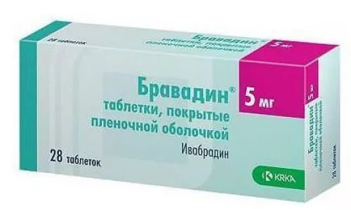 Бравадин, таблетки вкриті оболонкою, 5 мг, №28 | интернет-аптека Farmaco.ua
