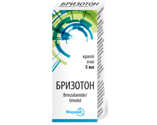 Бризотон, краплі очні, флакон 5 мл | интернет-аптека Farmaco.ua