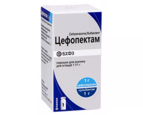 Цефопектам, порошок для инъекций, флакон, 1 г/1 г, №1 | интернет-аптека Farmaco.ua