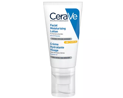 CeraVe, крем, дневной, увлажняющий, для нормальной и сухой кожи лица, SPF-25, 52 мл | интернет-аптека Farmaco.ua