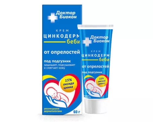 Цинкодерм Бебі, крем від попрілостей, 60 г | интернет-аптека Farmaco.ua