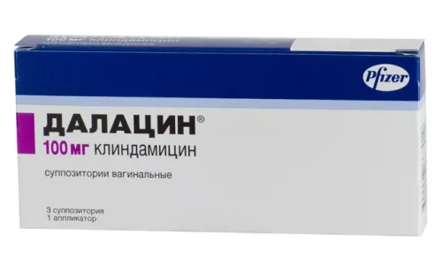 Далацин, суппозитории вагинальные, 100 мг, №3 | интернет-аптека Farmaco.ua